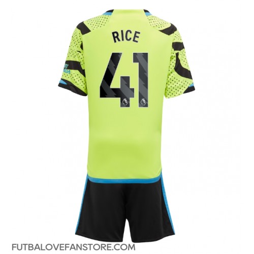 Arsenal Declan Rice #41 Vonkajší Detský futbalový dres 2023-24 Krátky Rukáv (+ trenírky)